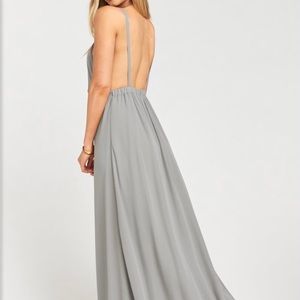 Show Me Your Mumu Amanda Maxi Dress Soft Charcoal